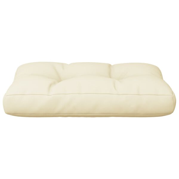 vidaXL Pallet Cushion Cream 50x40x12 cm Fabric