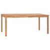 vidaXL 7 Piece Garden Dining Set 180x90 cm Solid Teak Wood