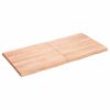 vidaXL Table Top Light Brown 120x60x(2-4)cm Treated Solid Wood Live Edge