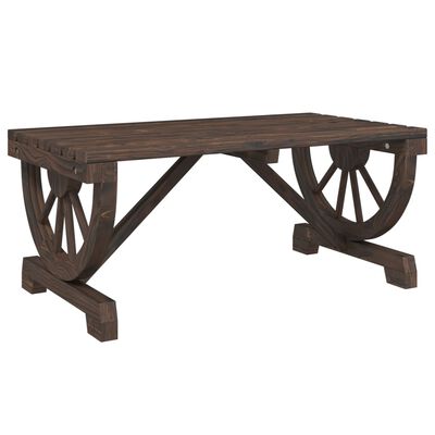 vidaXL Garden Coffee Table 90x50x40 cm Solid Wood Fir, dark brown vidaXL Garden Coffee Table 90x50x40 cm Solid Wood Fir