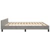 vidaXL Bed Frame without Mattress Light Grey 180x200 cm Super King Velvet