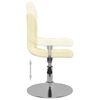 vidaXL Swivel Dining Chairs 2 pcs Cream Fabric