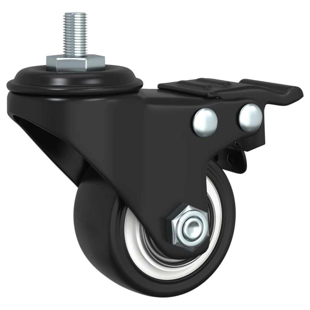 vidaXL Caster Wheels 4 pcs Black 35 mm Iron
