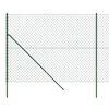 vidaXL Chain Link Fence Green 1.8x10 m