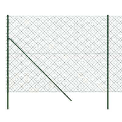 vidaXL Chain Link Fence Green 1.8x10 m, green vidaXL Chain Link Fence Green 1.8x10 m