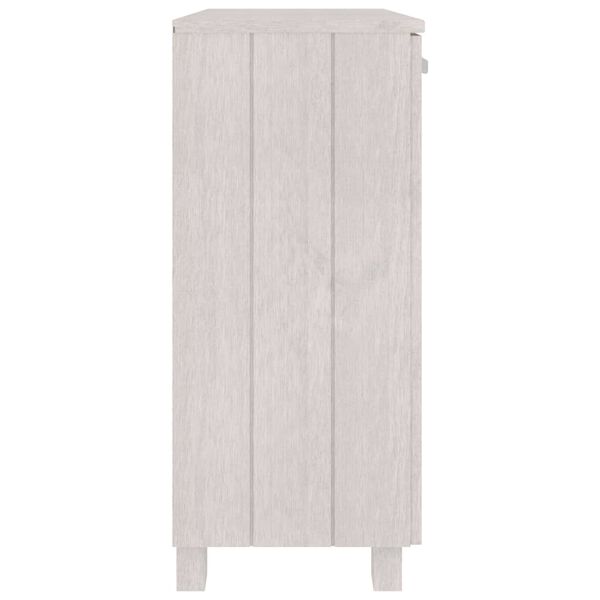 vidaXL Sideboard HAMAR White 85x35x80 cm Solid Wood Pine