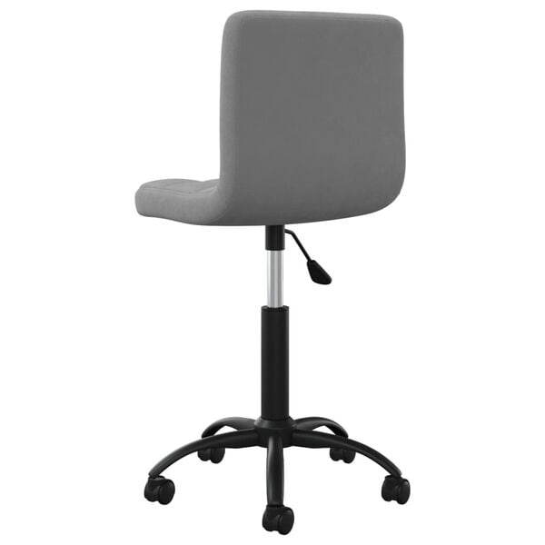 vidaXL Swivel Dining Chair Dark Grey Velvet