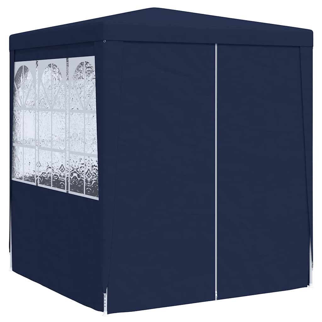 vidaXL Professional Party Tent with Side Walls 2x2 m Blue 90 g/m²