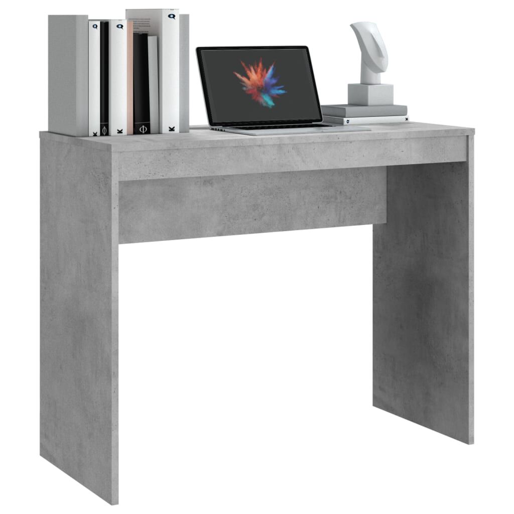 vidaXL Desk Concrete Grey 90x40x72 cm Engineered Wood