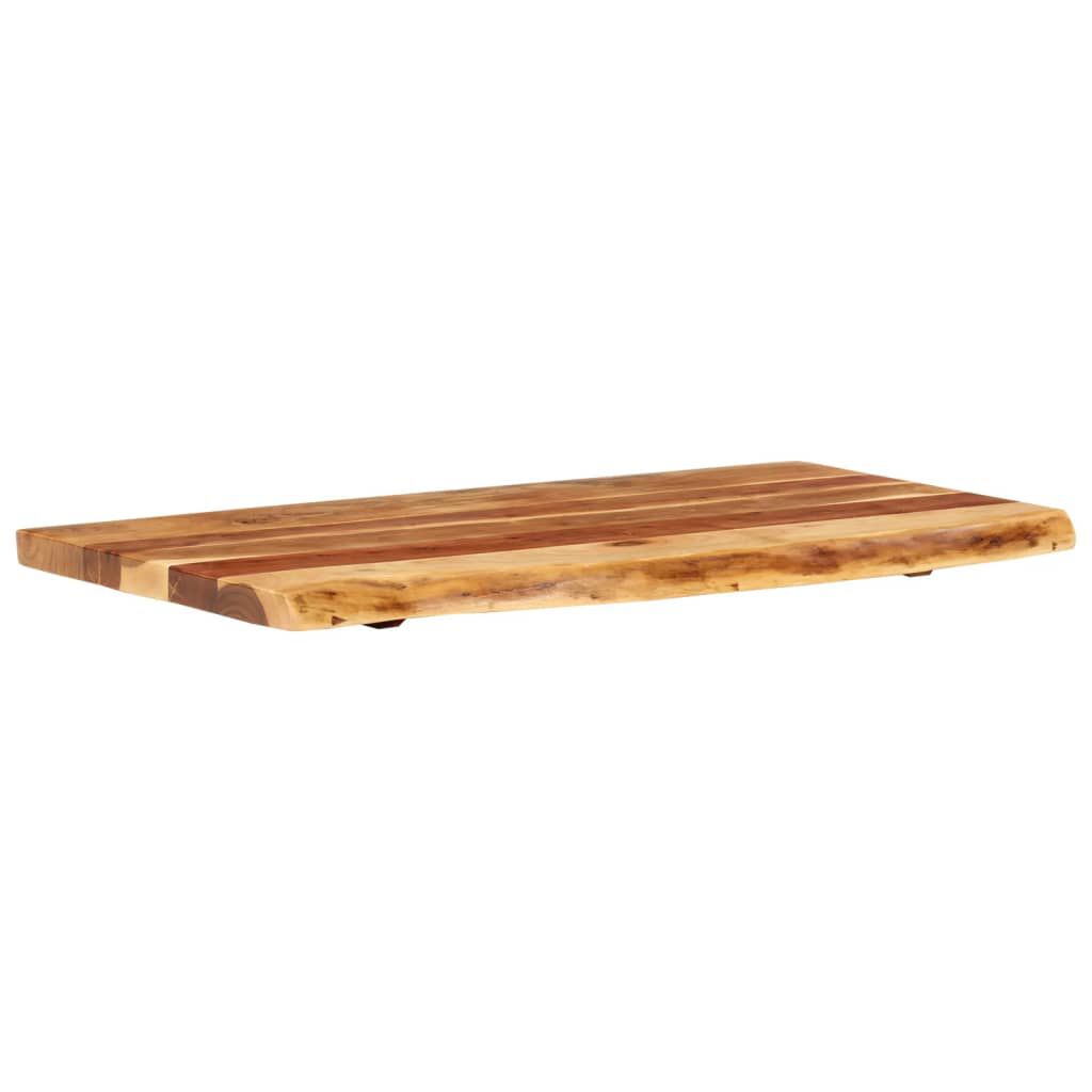 vidaXL Bathroom Vanity Top Solid Acacia Wood 100x52x3.8 cm