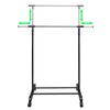 vidaXL Adjustable Clothes Racks 2 pcs 1 Hanging Rail