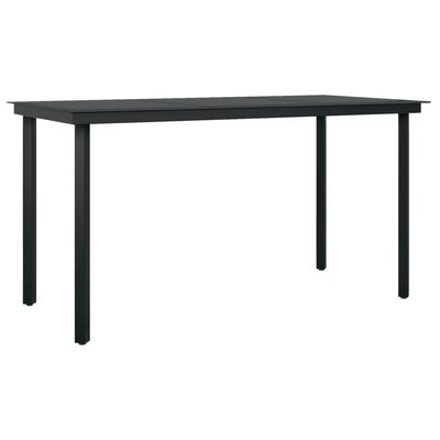 vidaXL 7 Piece Garden Dining Set Black,  vidaXL 7 Piece Garden Dining Set Black