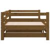 vidaXL Pull-out Day Bed without Mattress Honey Brown 2x(90x200)cm