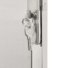 vidaXL Garden Gate 100x145 cm Stainless Steel