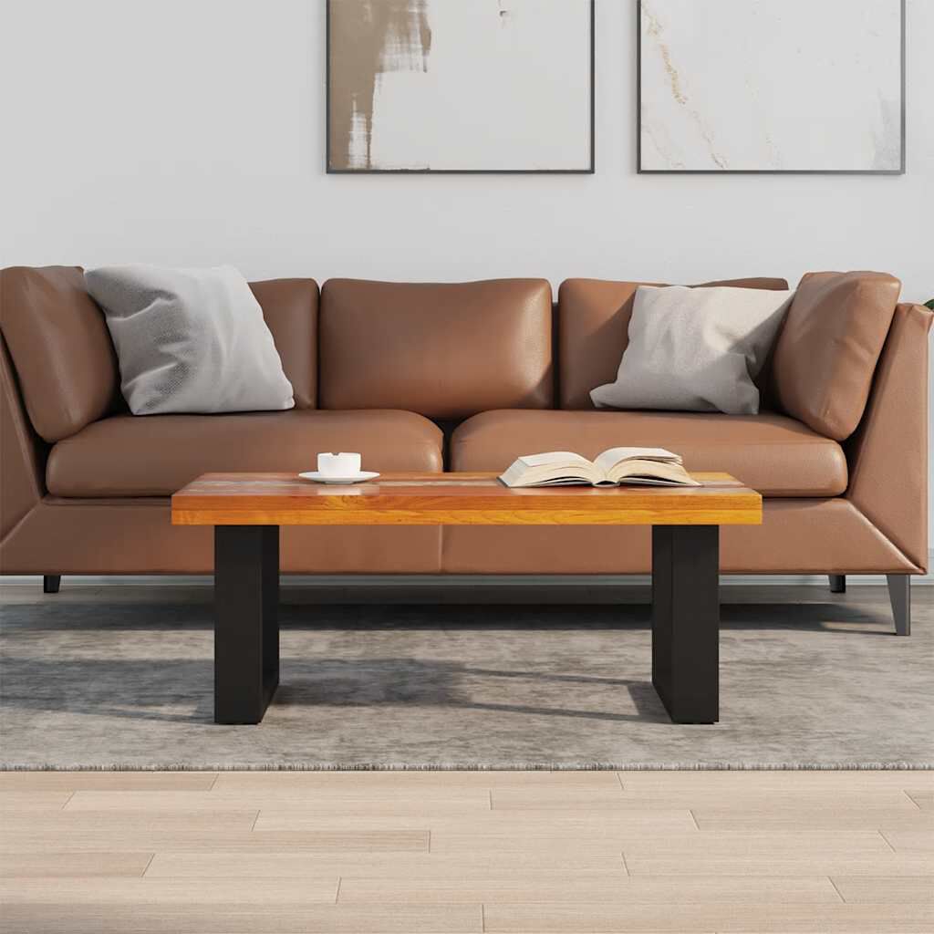 vidaXL Coffee Table Teak Resin 100x50 cm
