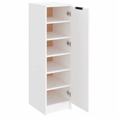 vidaXL Shoe Cabinet White 30x35x100 cm Engineered Wood, white vidaXL Shoe Cabinet White 30x35x100 cm Engineered Wood