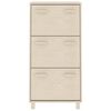 vidaXL Shoe Cabinet HAMAR Honey Brown 59.5x35x117 cm Solid Wood Pine