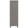 vidaXL Book Cabinet HAMAR Light Grey 85x35x112 cm Solid Wood Pine