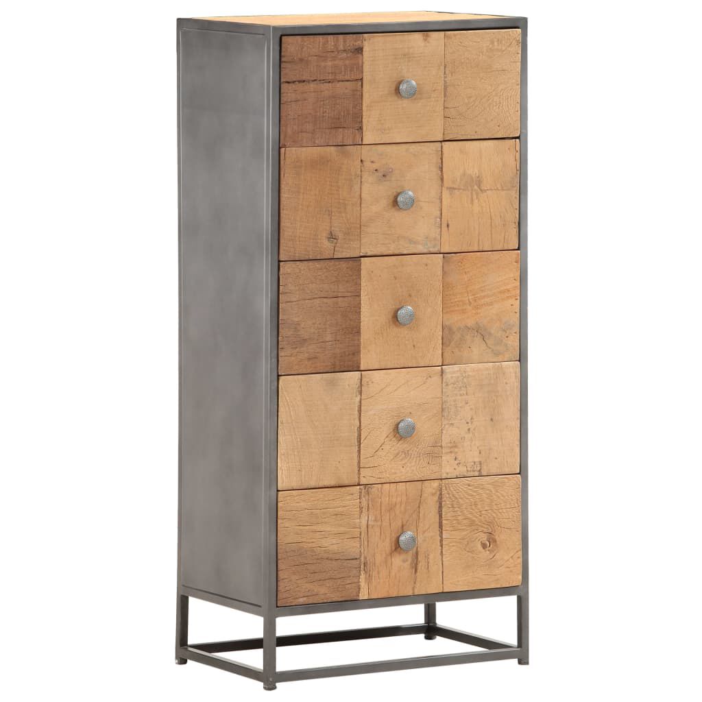 vidaXL Drawer Cabinet 45x30x100 cm Solid Reclaimed Wood