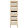 vidaXL Storage Rack with 5 Fabric Baskets Cedar Wood Beige