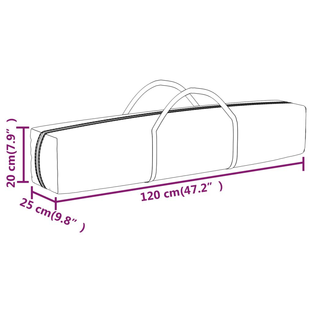 vidaXL Folding Party Tent with Sidewalls Taupe 3x6 m