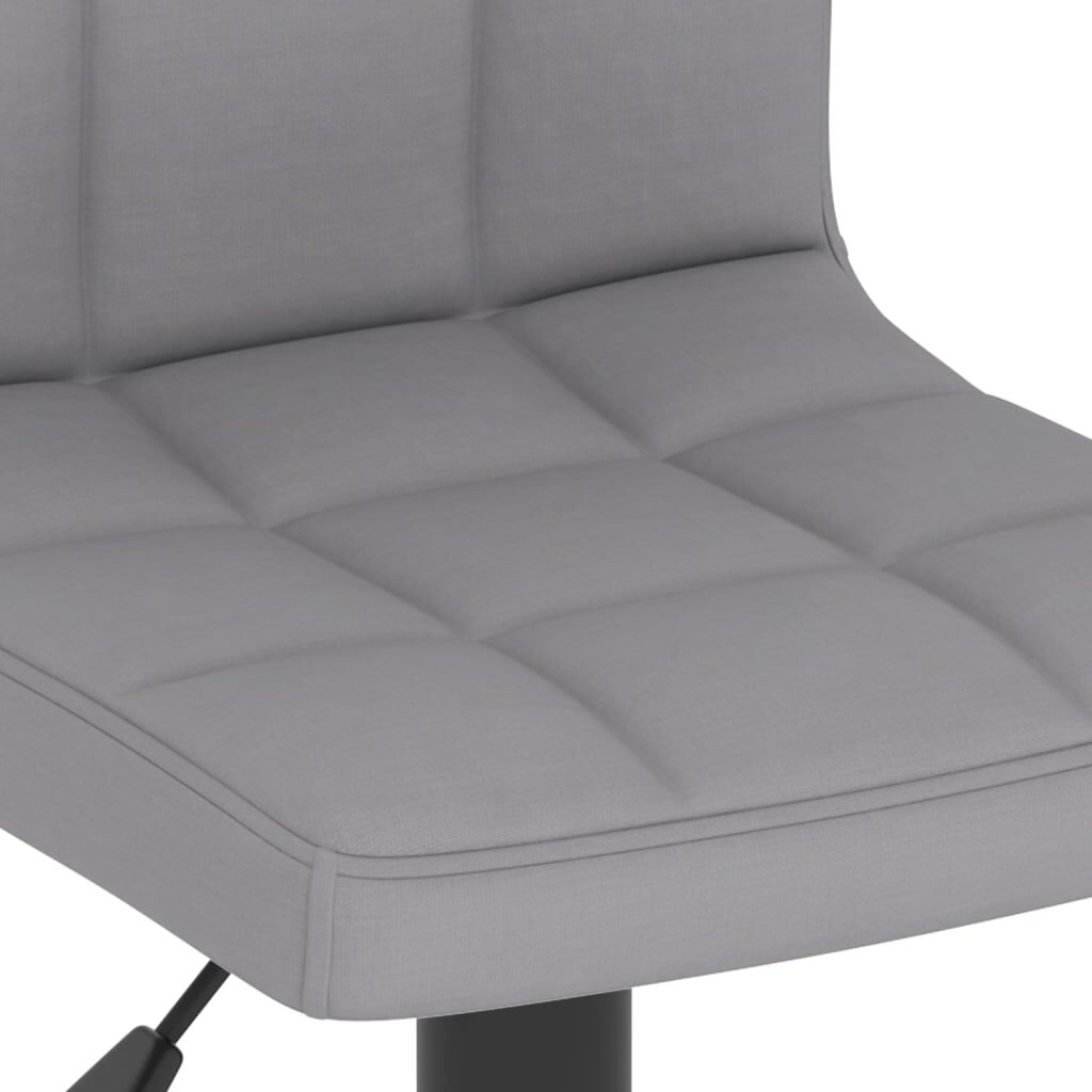 vidaXL Bar Stools 2 pcs Light Grey Fabric