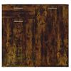 vidaXL Sideboard Smoked Oak 80x36x75 cm Engineered Wood