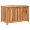 vidaXL Storage Box | Warm brown | Solid teak wood | 90 x 50 x 58 cm
