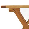 vidaXL Outdoor Deck Chair with Footrest and Table Solid Wood Acacia