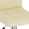 vidaXL Bar Stools 2 pcs Cream Fabric