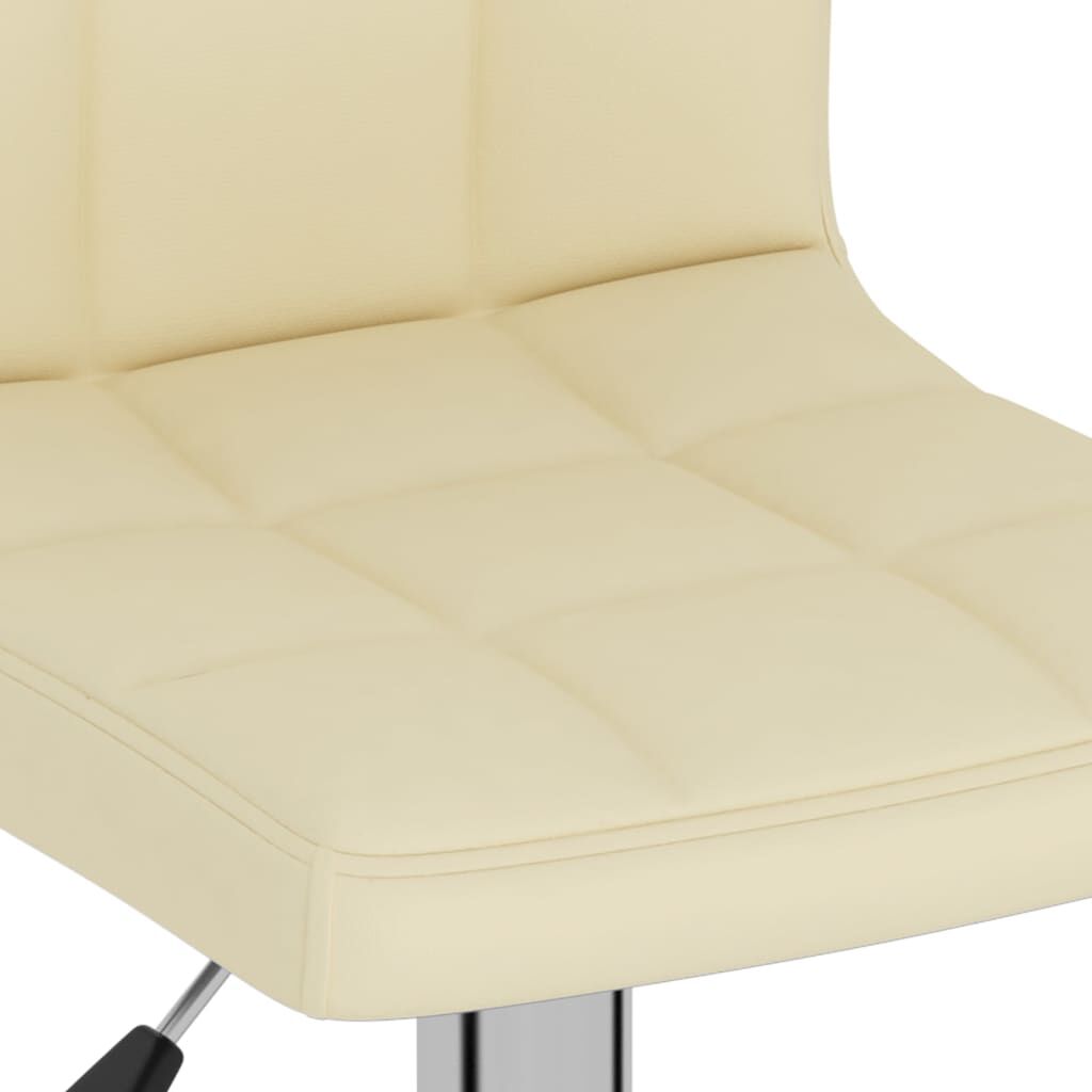 vidaXL Bar Stools 2 pcs Cream Fabric