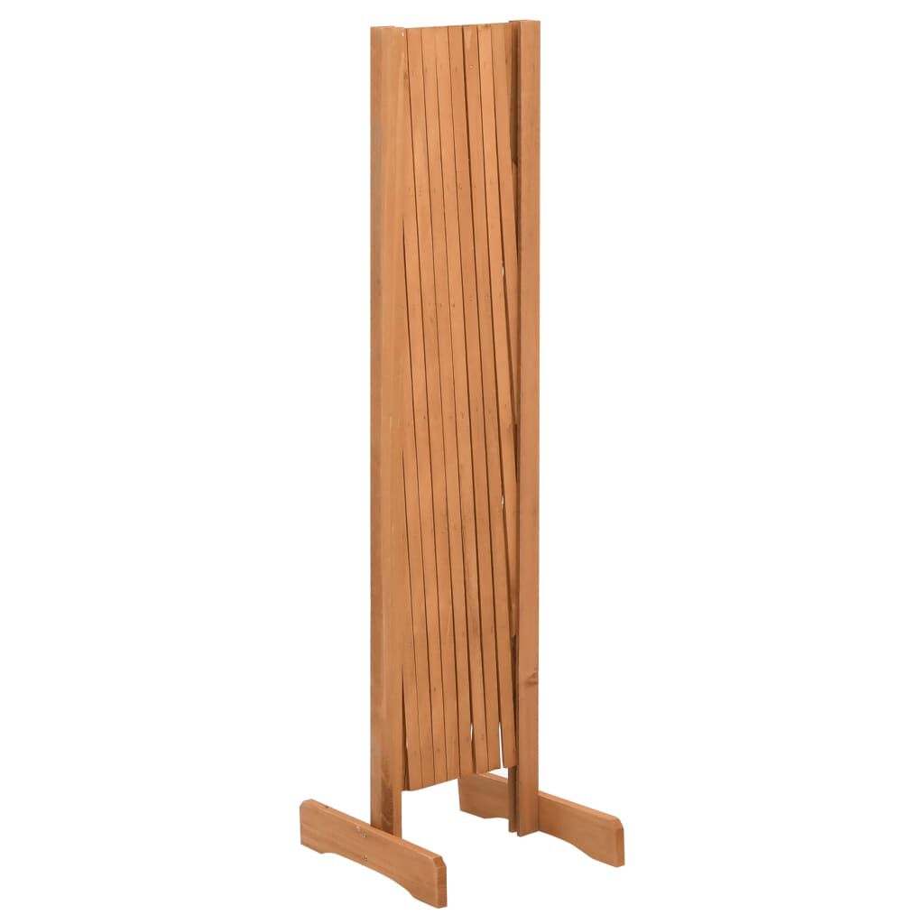 vidaXL Garden Trellis Fence Orange 180x100 cm Solid Firwood