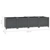 vidaXL Raised Bed 160x40x38 cm Polypropylene