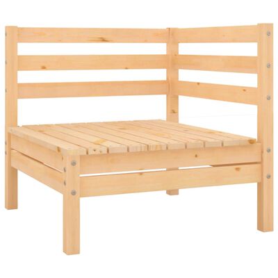 vidaXL 4 Piece Garden Lounge Set Solid Pinewood, natural vidaXL 4 Piece Garden Lounge Set Solid Pinewood