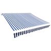 vidaXL Awning Replacement Fabric Blue and White 350x250 cm Polyester