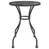 vidaXL 3 Piece Garden Dining Set Expanded Metal Mesh Anthracite