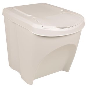 vidaXL Stackable Garbage Bin Boxes 3 pcs White 75 L Polypropylene