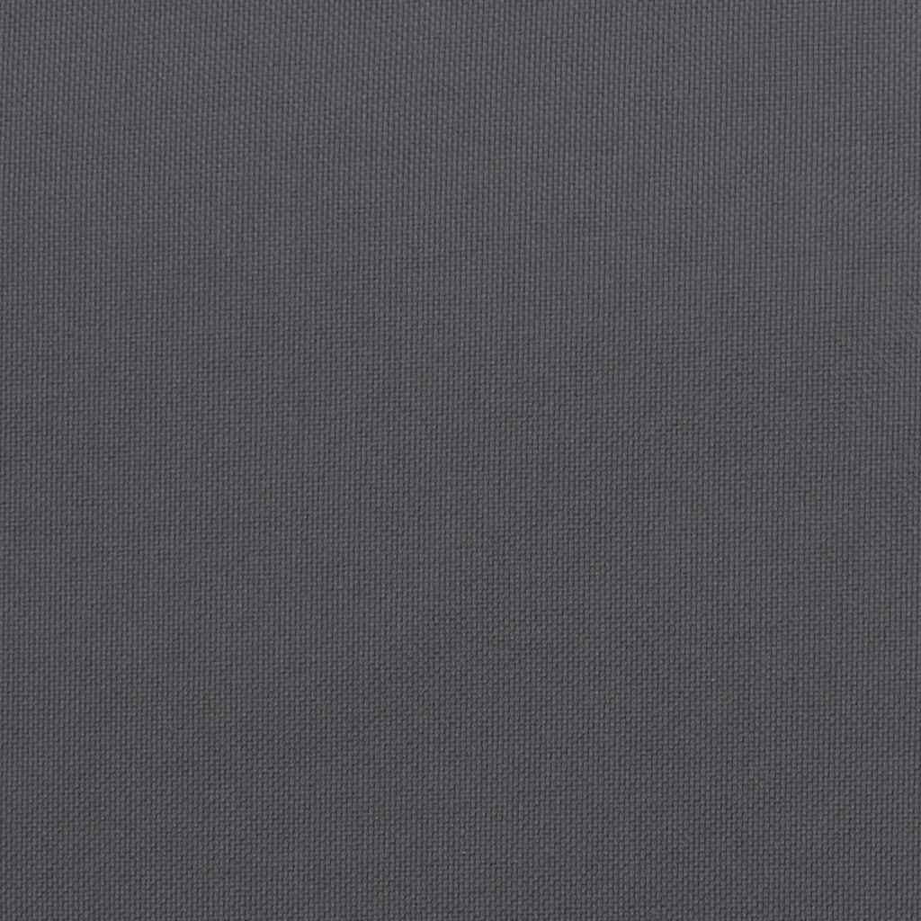 vidaXL Garden Bench Cushion Anthracite 120x(50+50)x7cm Oxford Fabric