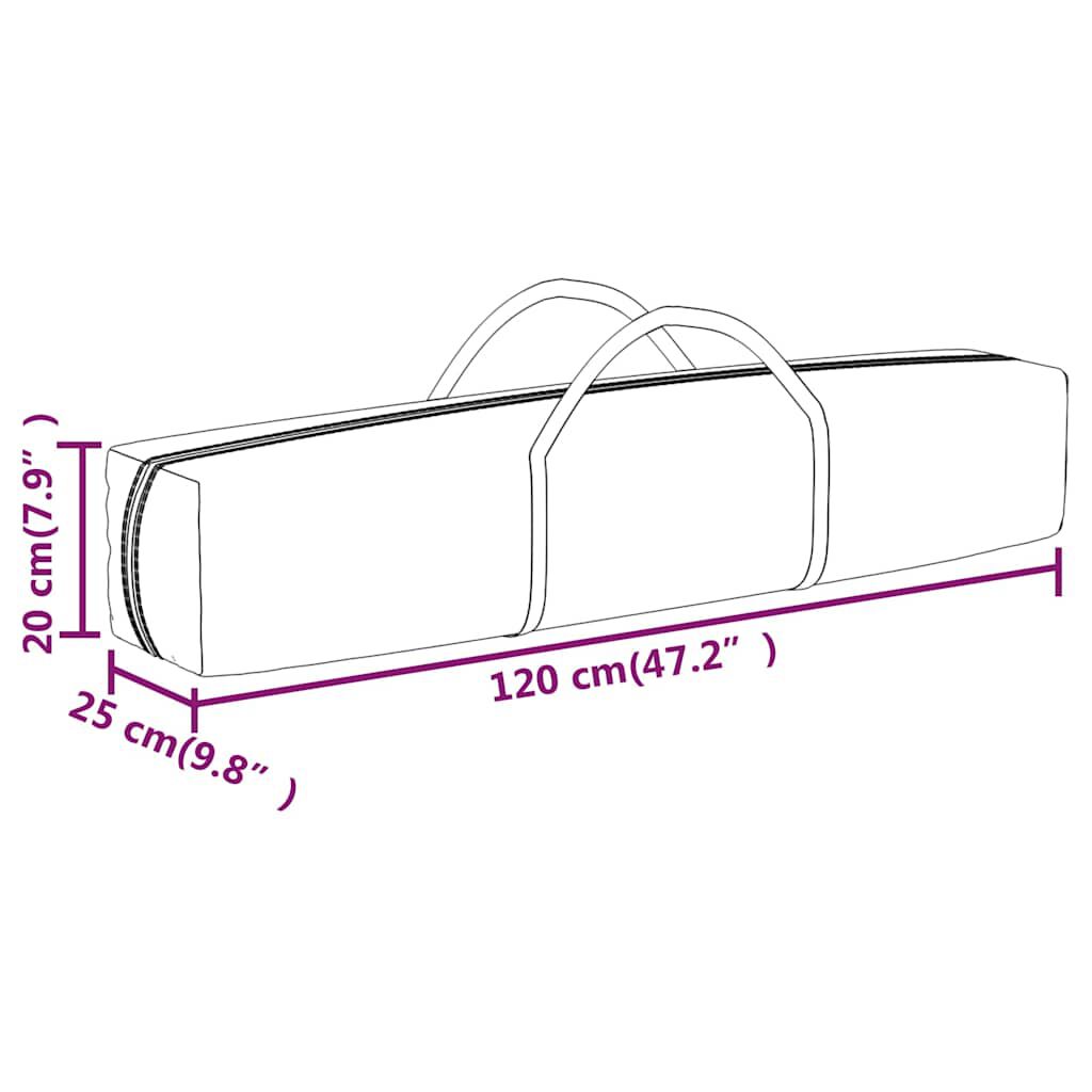 vidaXL Folding Party Tent with Sidewalls Anthracite 3x6 m