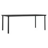 vidaXL 9 Piece Garden Dining Set Grey and Black
