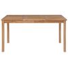 vidaXL 7 Piece Garden Dining Set 150x90 cm Solid Teak Wood