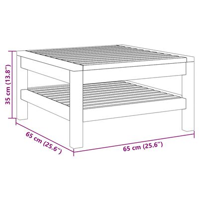vidaXL 2 Piece Garden Sofa Set with Dark Grey Cushions Acacia Wood, dark grey vidaXL 2 Piece Garden Sofa Set with Dark Grey Cushions Acacia Wood