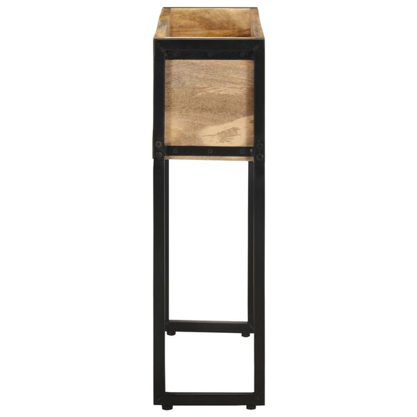 vidaXL Planter 60x20x68 cm Rough Mango Wood