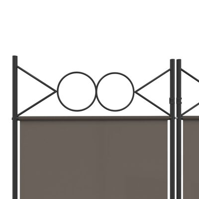 vidaXL 6-Panel Room Divider Anthracite 240x220 cm Fabric