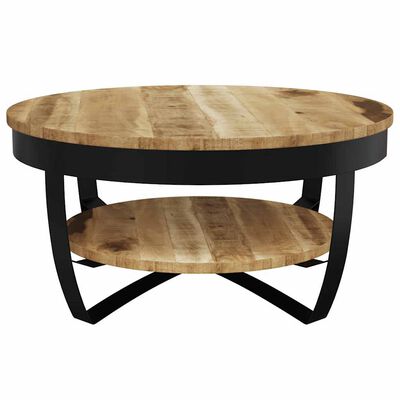 vidaXL Coffee Table Solid Rough Mango Wood 65x32 cm,  vidaXL Coffee Table Solid Rough Mango Wood 65x32 cm