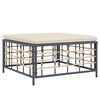 vidaXL 5 Piece Garden Lounge Set with Cushions Anthracite Poly Rattan