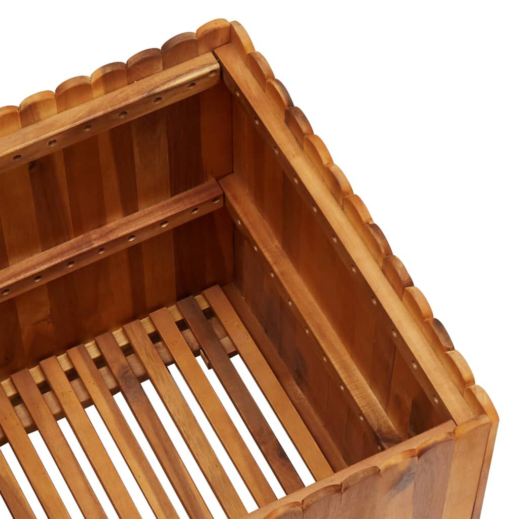 vidaXL Garden Raised Bed 50x50x50 cm Solid Acacia Wood