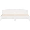 vidaXL Bed Frame without Mattress White 200x200 cm Solid Wood Pine