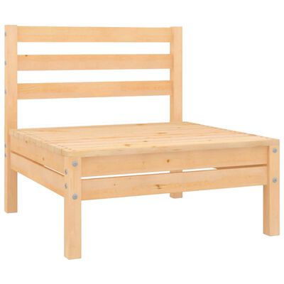 vidaXL 4 Piece Garden Lounge Set Solid Pinewood, natural vidaXL 4 Piece Garden Lounge Set Solid Pinewood