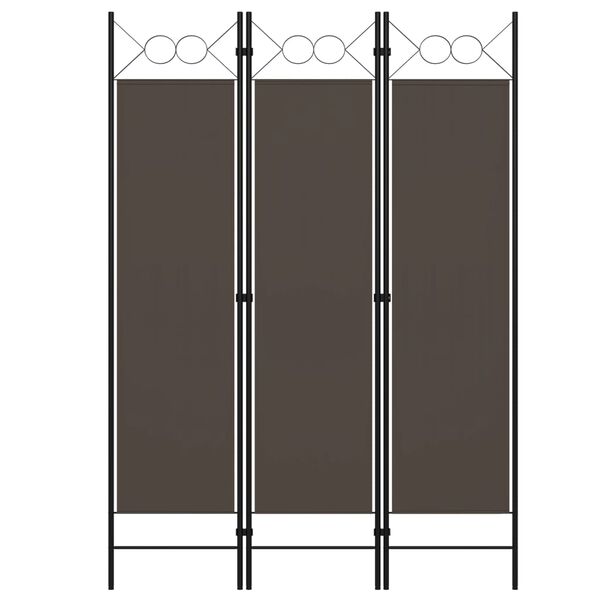 vidaXL 3-Panel Room Divider Anthracite 120x180 cm